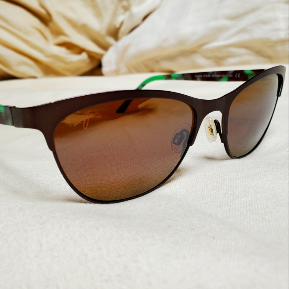 Maui Jim POPOKI in  Bronze & Green Speckles frame with POLARIZED  HCL Bronze len